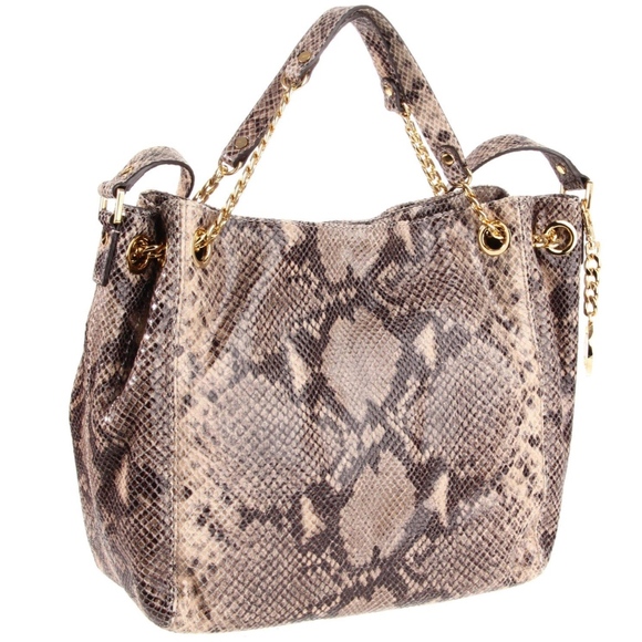 Michael Kors Handbags - Michael Kors Python Embossed Leather Purse